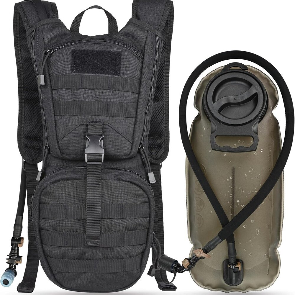 Streamlined Tactical Hydration Backpack With 2 Po… - image 1